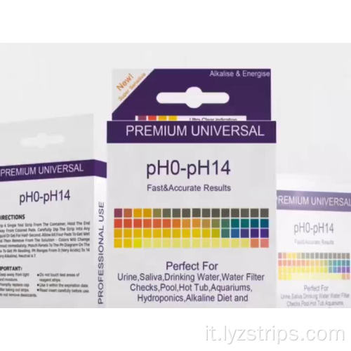 LYZ fornisce una striscia di carta universale super sensibile a ph